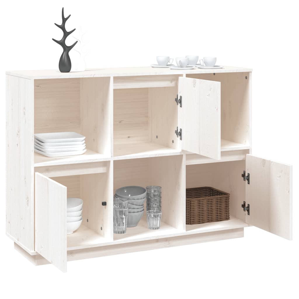 Dressoir 110,5x35x80 cm massief grenenhout