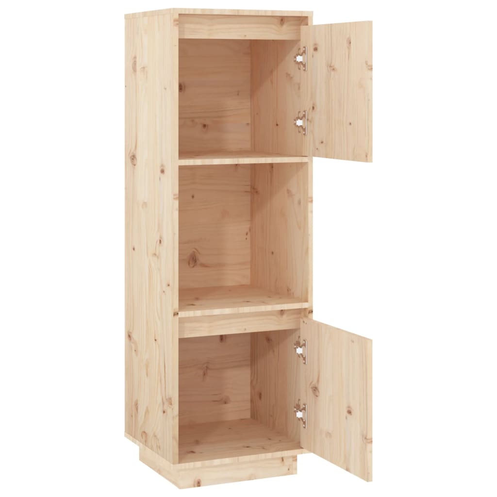 Meuble haut 38x35x117 cm en bois de pin massif