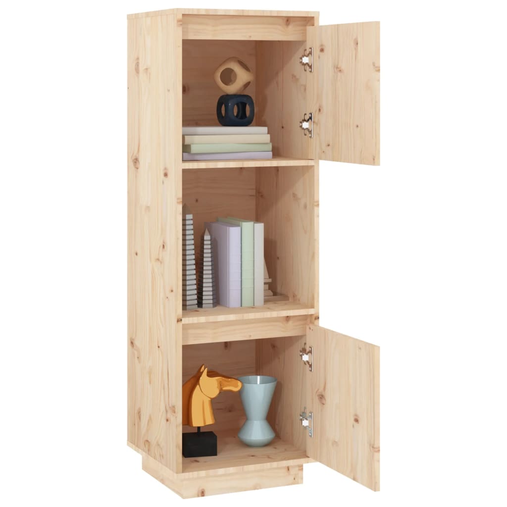 Meuble haut 38x35x117 cm en bois de pin massif