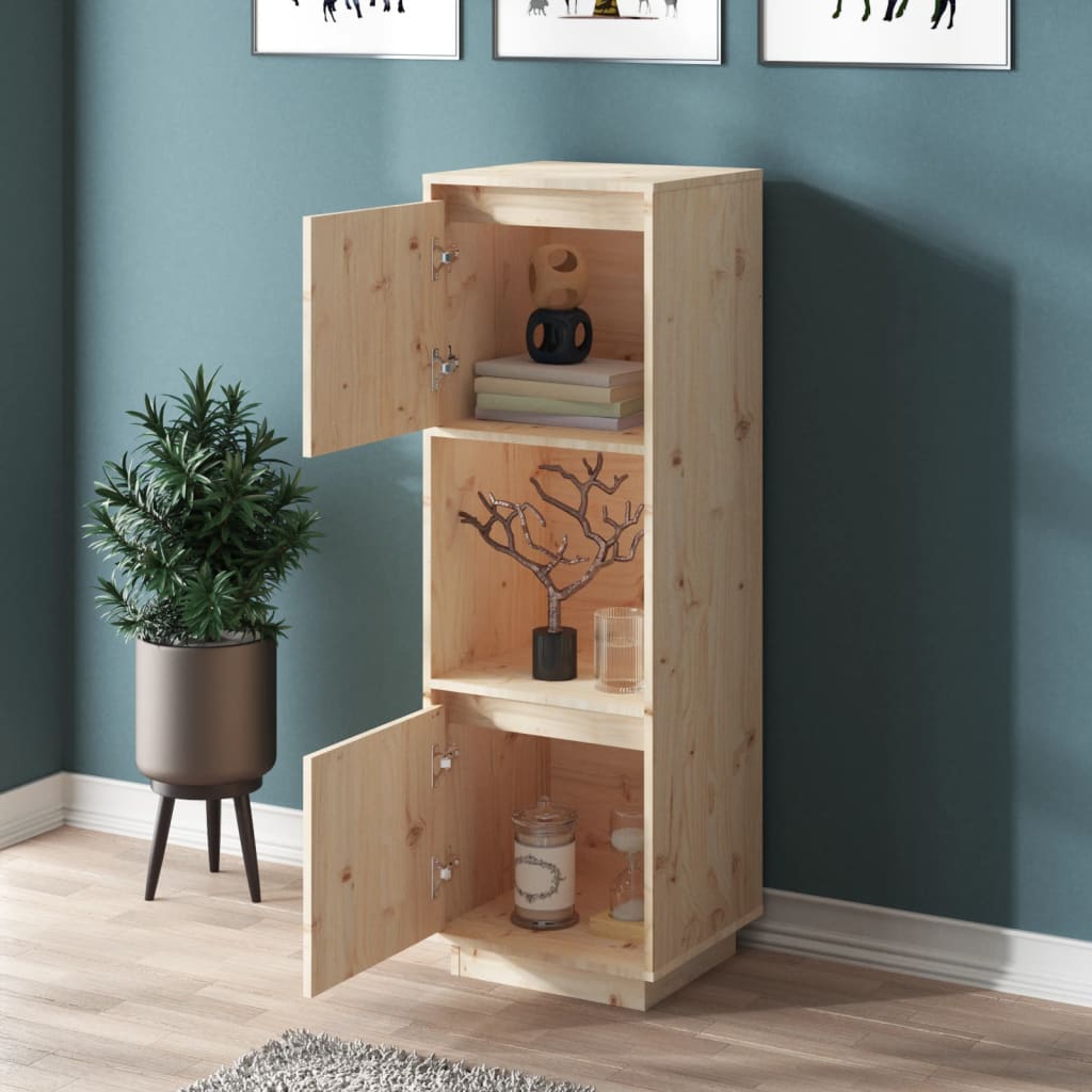 Hoge kast 38x35x117 cm massief grenenhout