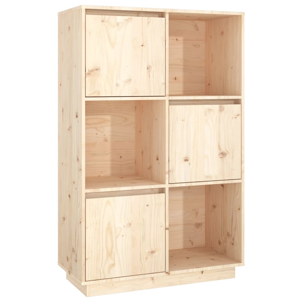 Meuble haut 74x35x117 cm en bois de pin massif