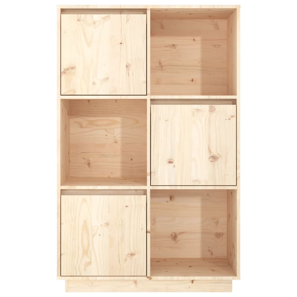 Meuble haut 74x35x117 cm en bois de pin massif