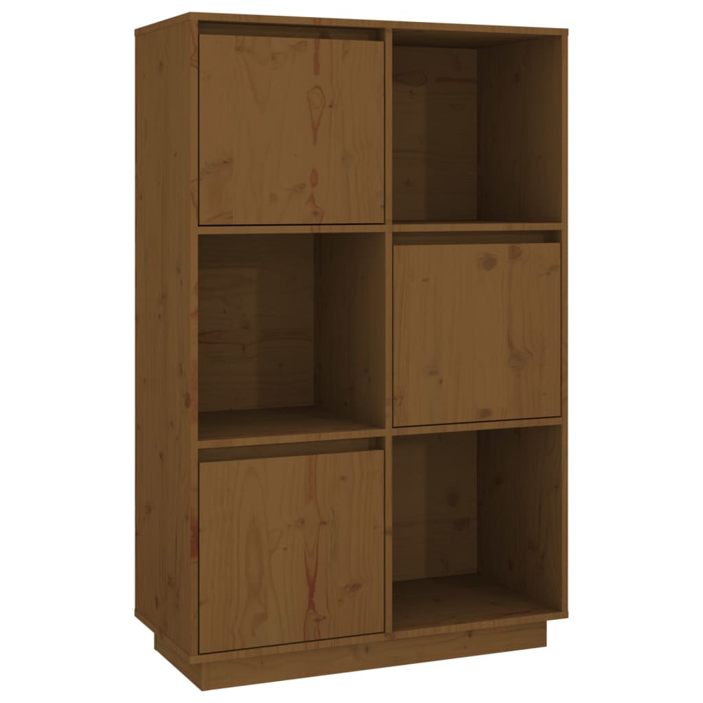 Meuble haut 74x35x117 cm en bois de pin massif