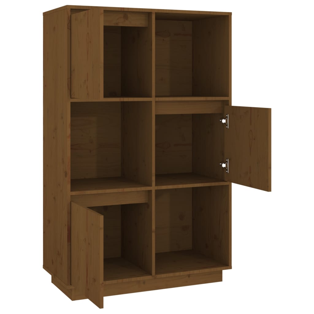 Hoge kast 74x35x117 cm massief grenenhout