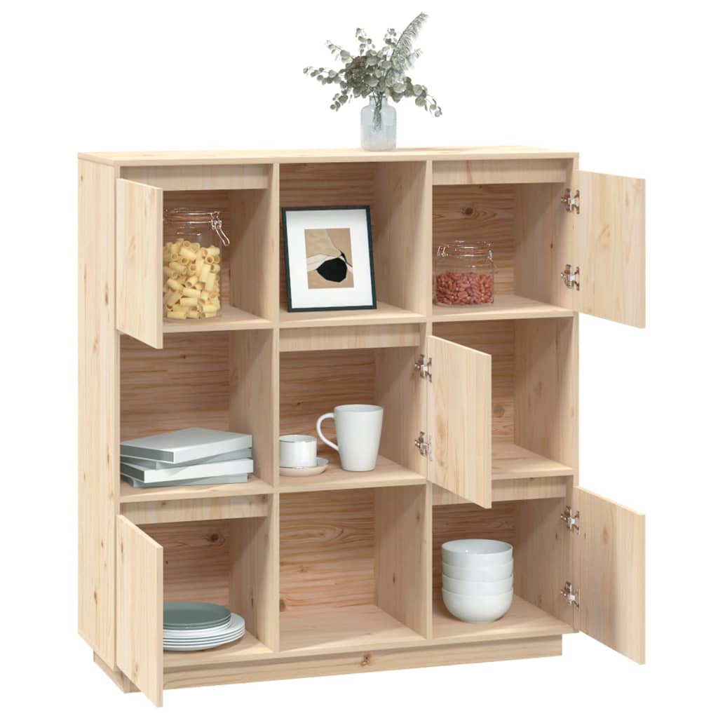 Meuble haut 110,5x35x117 cm en bois de pin massif