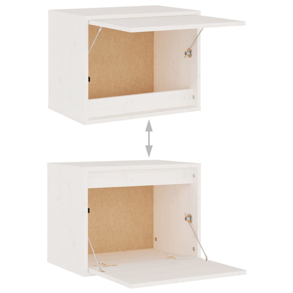 Meuble TV 3 pcs en bois de pin massif