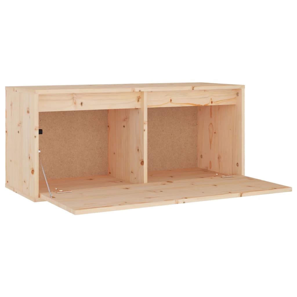 Meuble TV 3 pcs en bois de pin massif