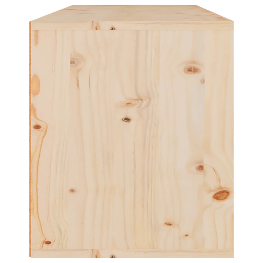 Meuble TV 3 pcs en bois de pin massif