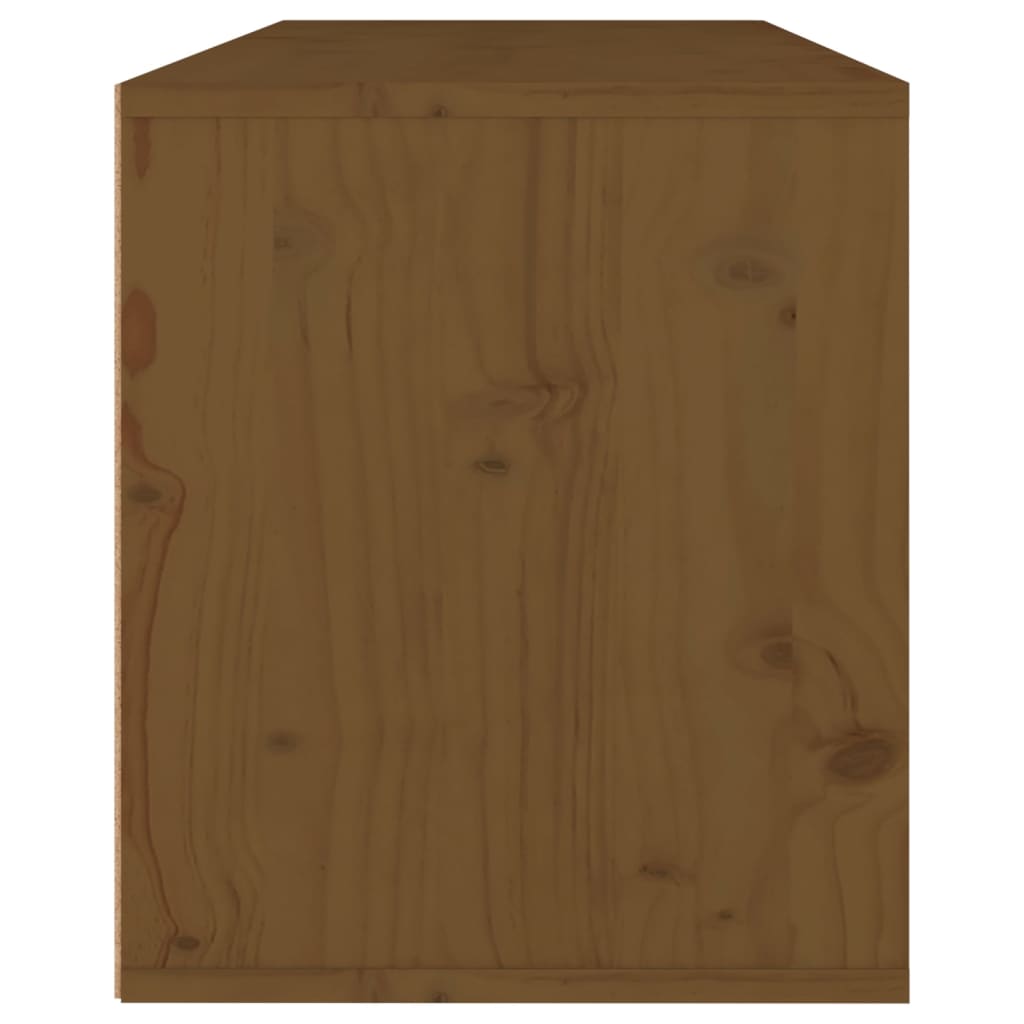 Meuble TV 3 pcs en bois de pin massif