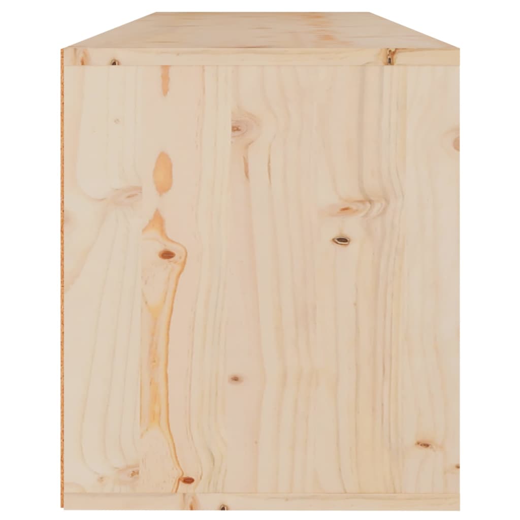 Meuble TV 3 pcs en bois de pin massif