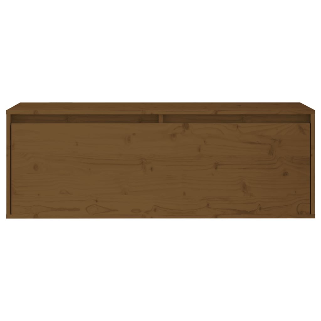 Meuble TV 3 pcs en bois de pin massif