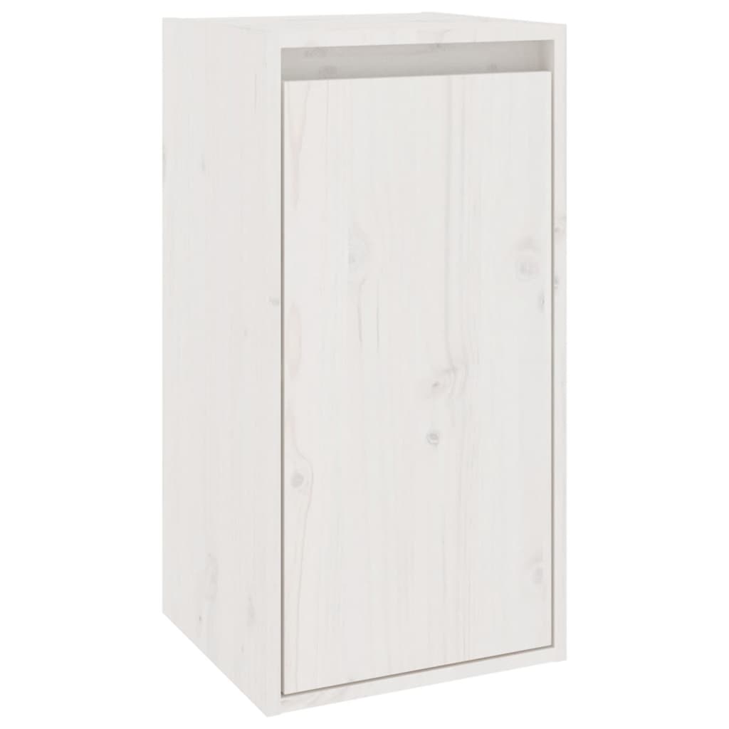 Meuble TV 2 pcs en bois de pin massif