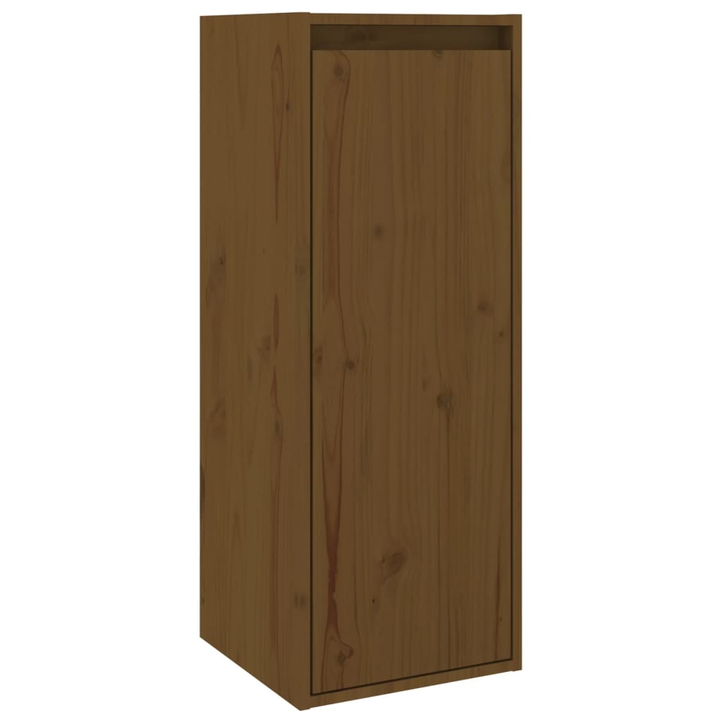 Meuble TV 3 pcs en bois de pin massif