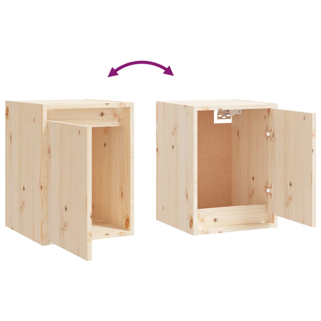 Meuble TV 3 pcs en bois de pin massif