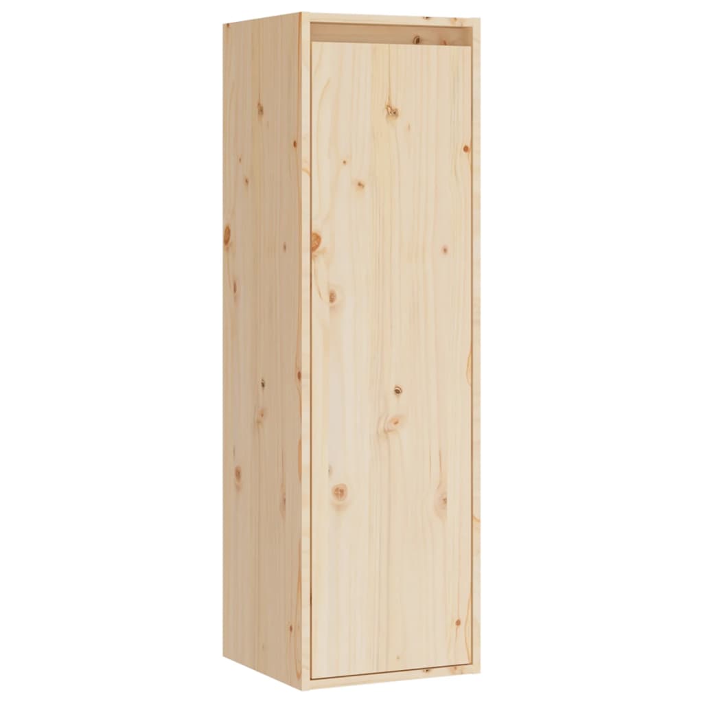 Meuble TV 3 pcs en bois de pin massif