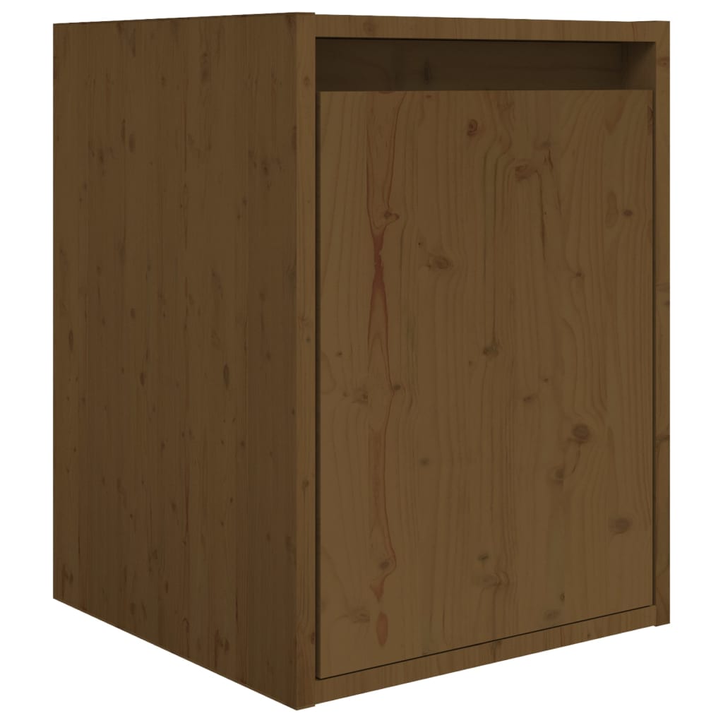 Meuble TV 3 pcs en bois de pin massif