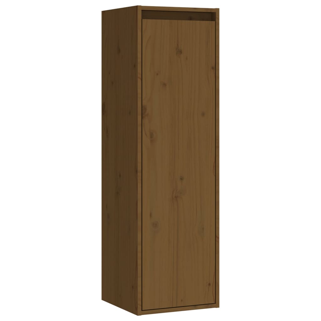 Meuble TV 3 pcs en bois de pin massif