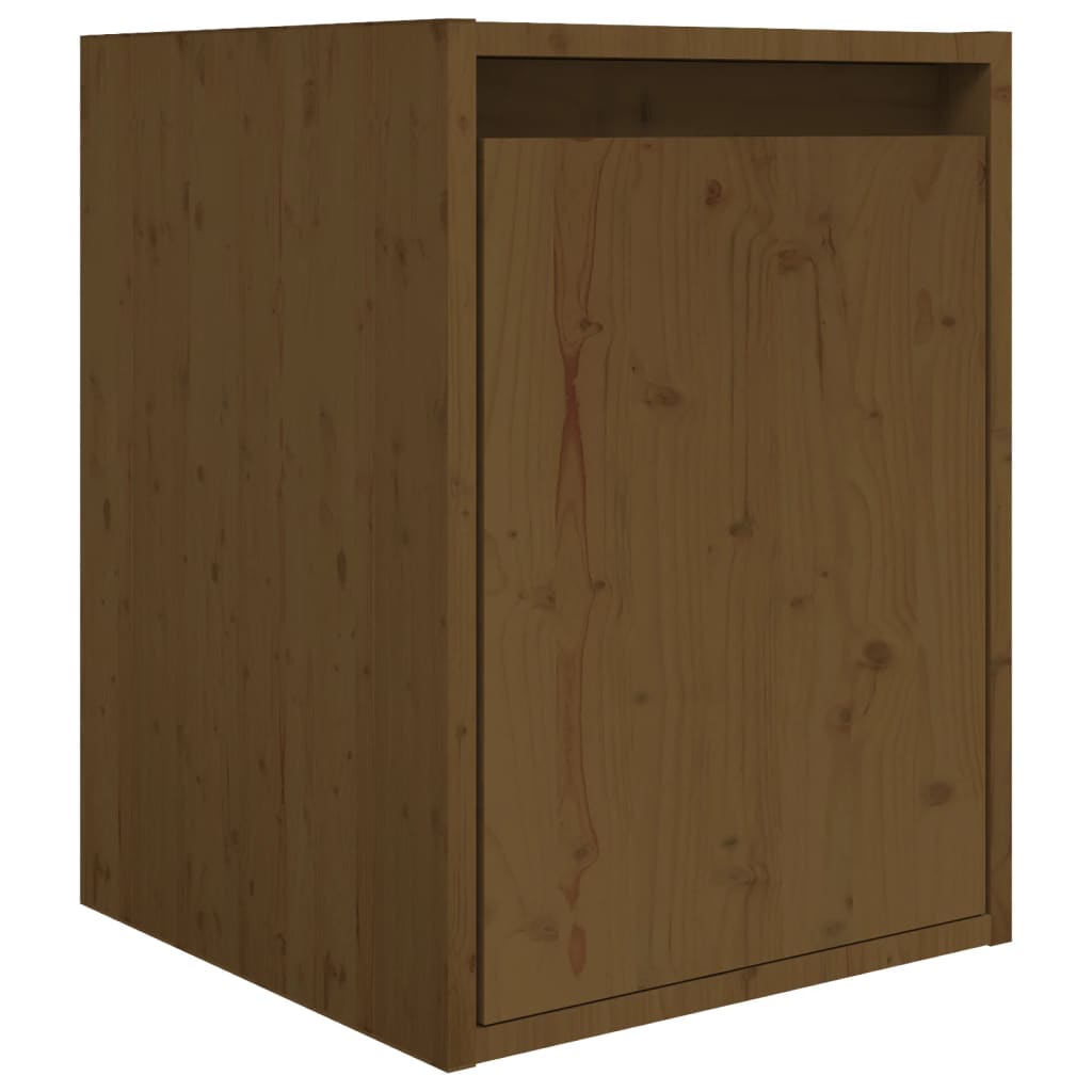 Meuble TV 3 pcs en bois de pin massif