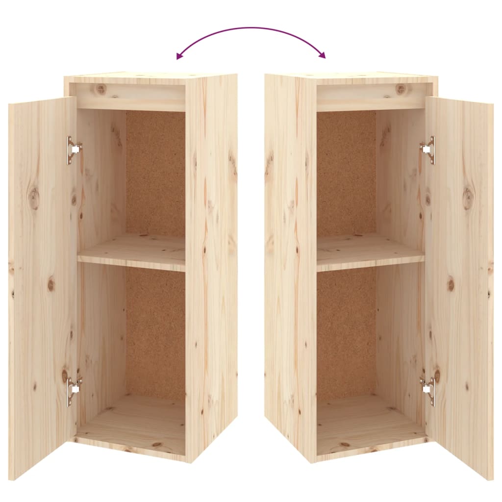 Meuble TV 4 pcs en bois de pin massif