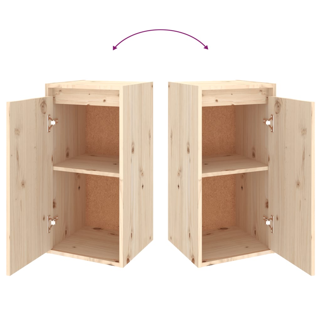 Meuble TV 4 pcs en bois de pin massif