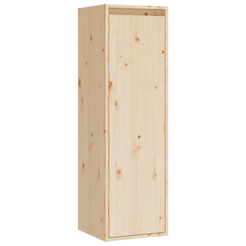 Meuble TV 4 pcs en bois de pin massif