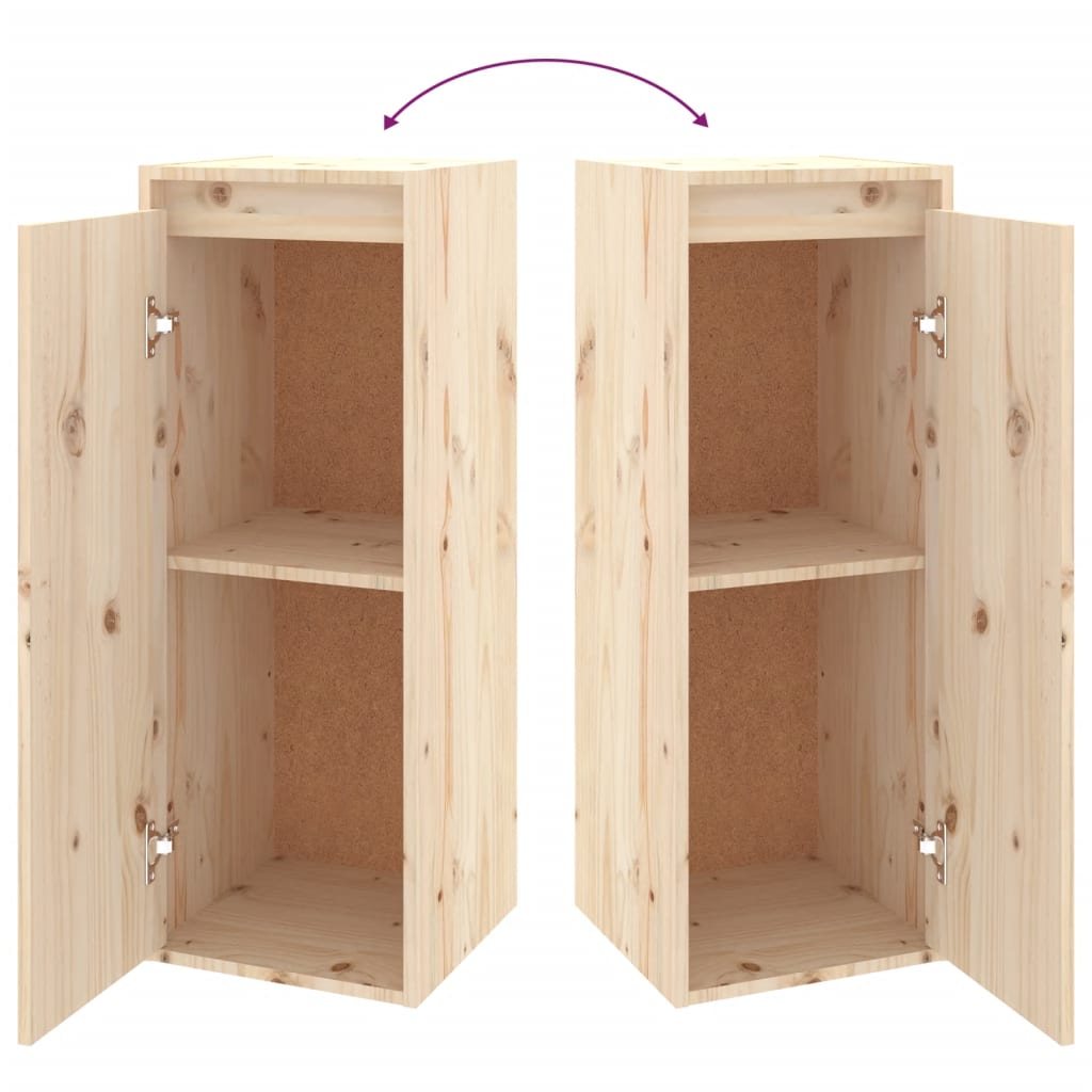 Meuble TV 5 pcs en bois de pin massif