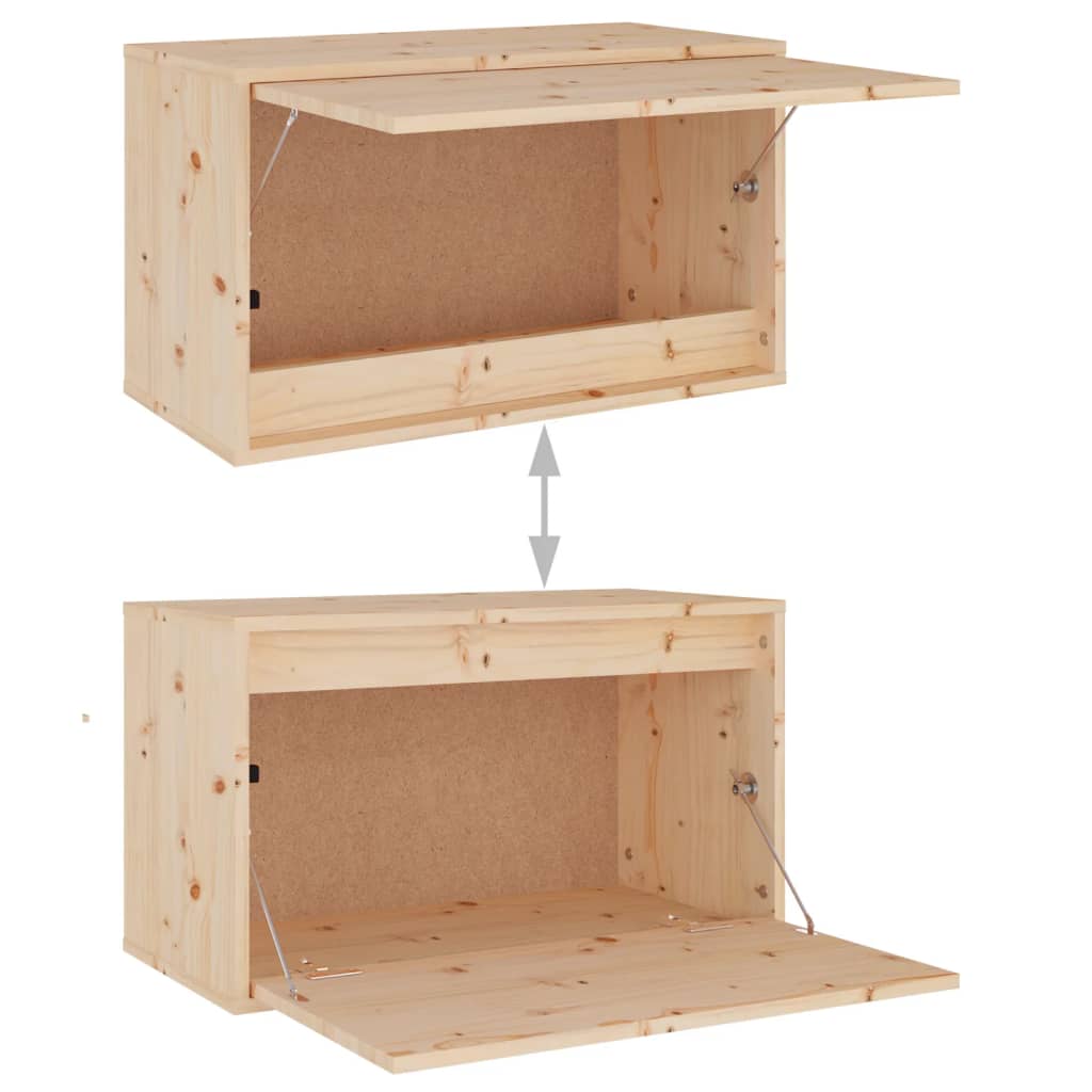 Meuble TV 3 pcs en bois de pin massif