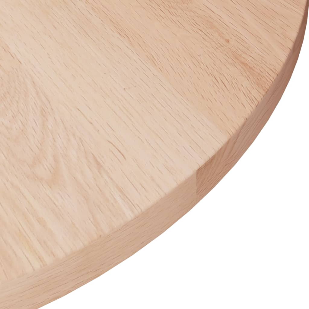 Plateau de table rond Ø50x1,5 cm chêne massif non traité