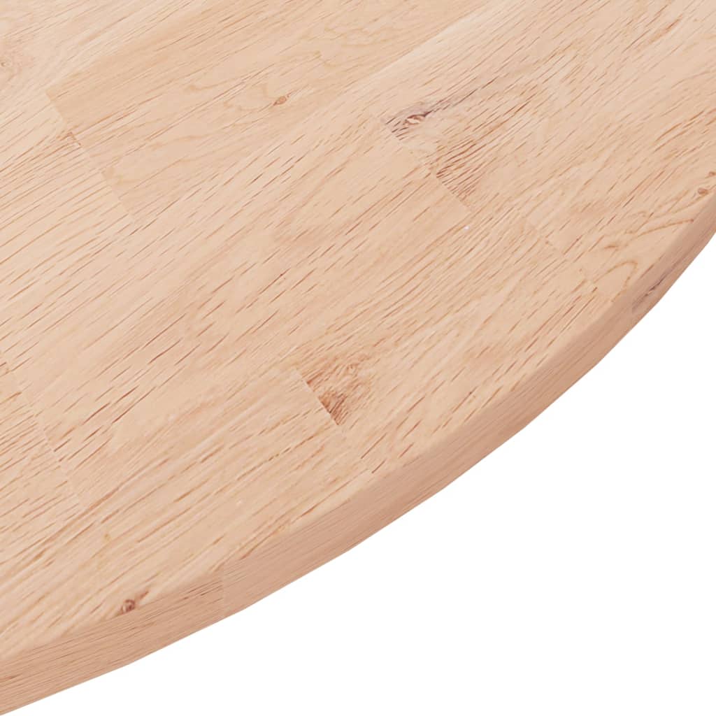 Plateau de table rond Ø50x1,5 cm chêne massif non traité