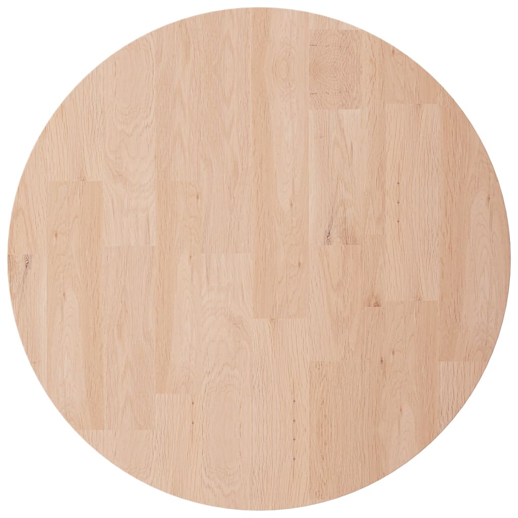 Tafelblad rond Ø30x2,5 cm onbehandeld massief eikenhout