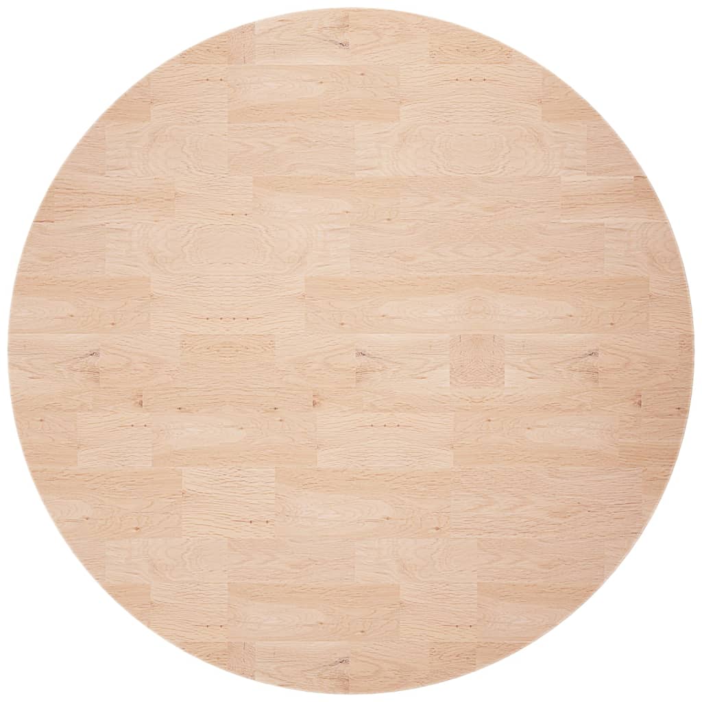 Plateau de table rond Ø50x1,5 cm chêne massif non traité