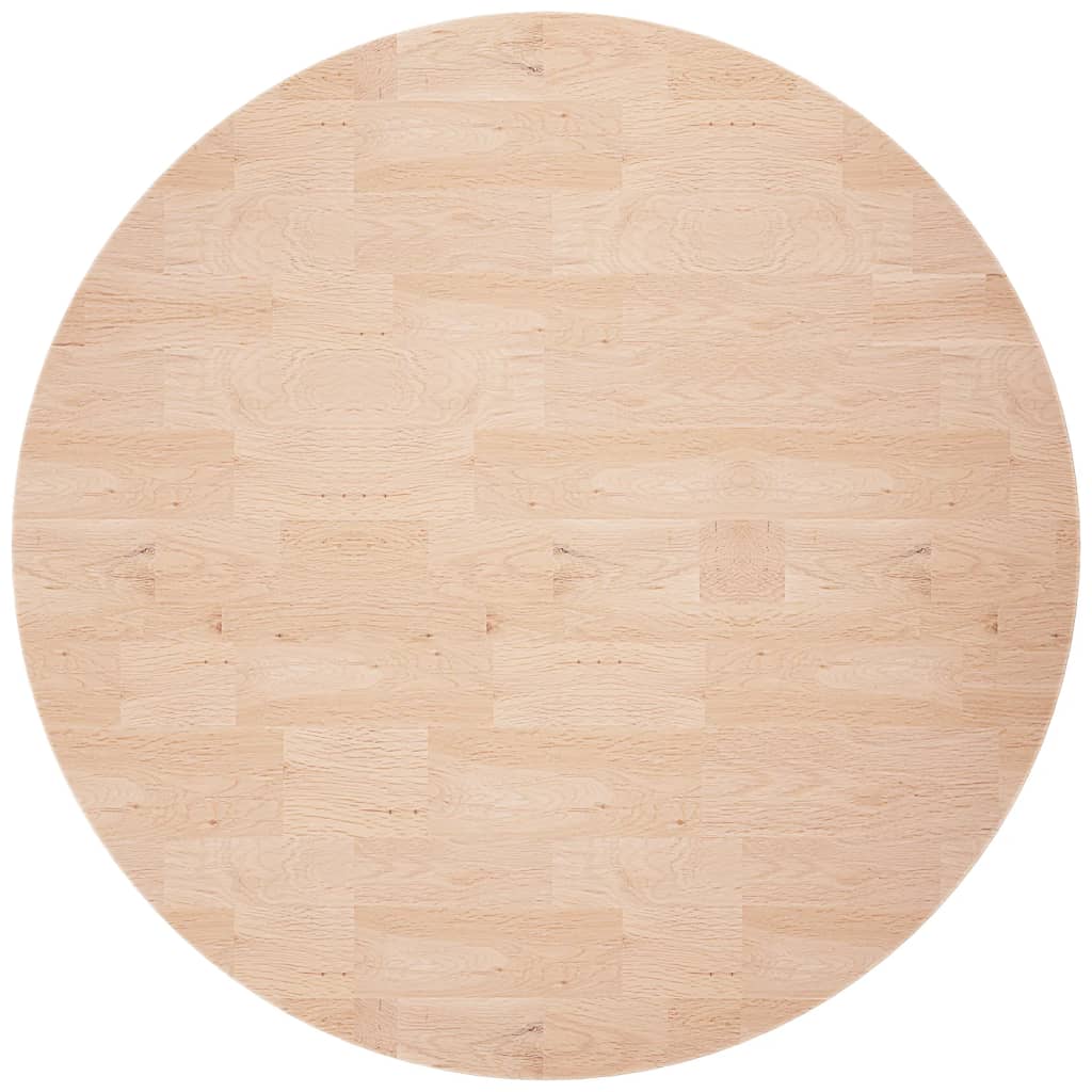 Tafelblad rond Ø50x1,5 cm onbehandeld massief eikenhout