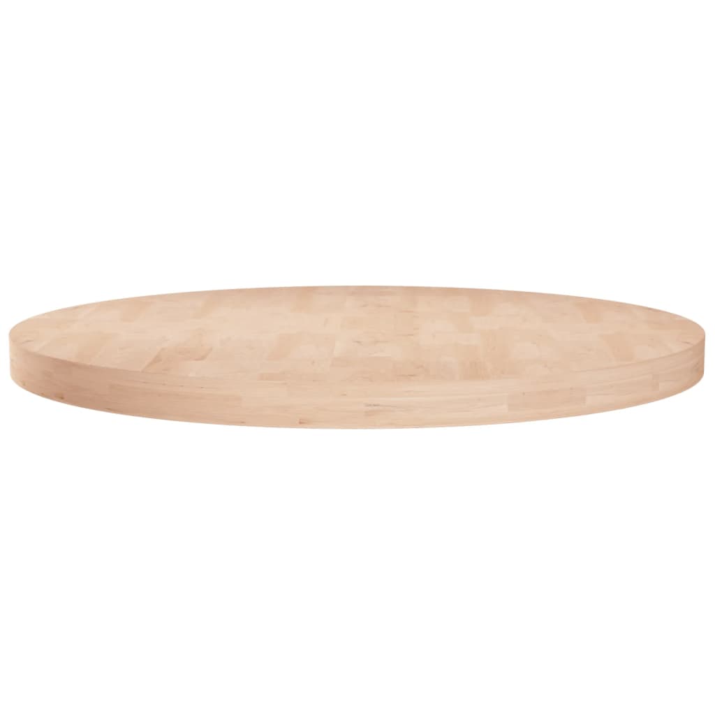 Tafelblad rond Ø30x2,5 cm onbehandeld massief eikenhout