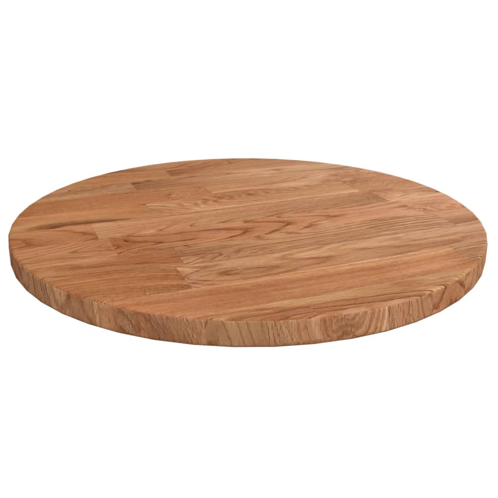 Tafelblad rond Ø50x1,5 cm onbehandeld massief eikenhout