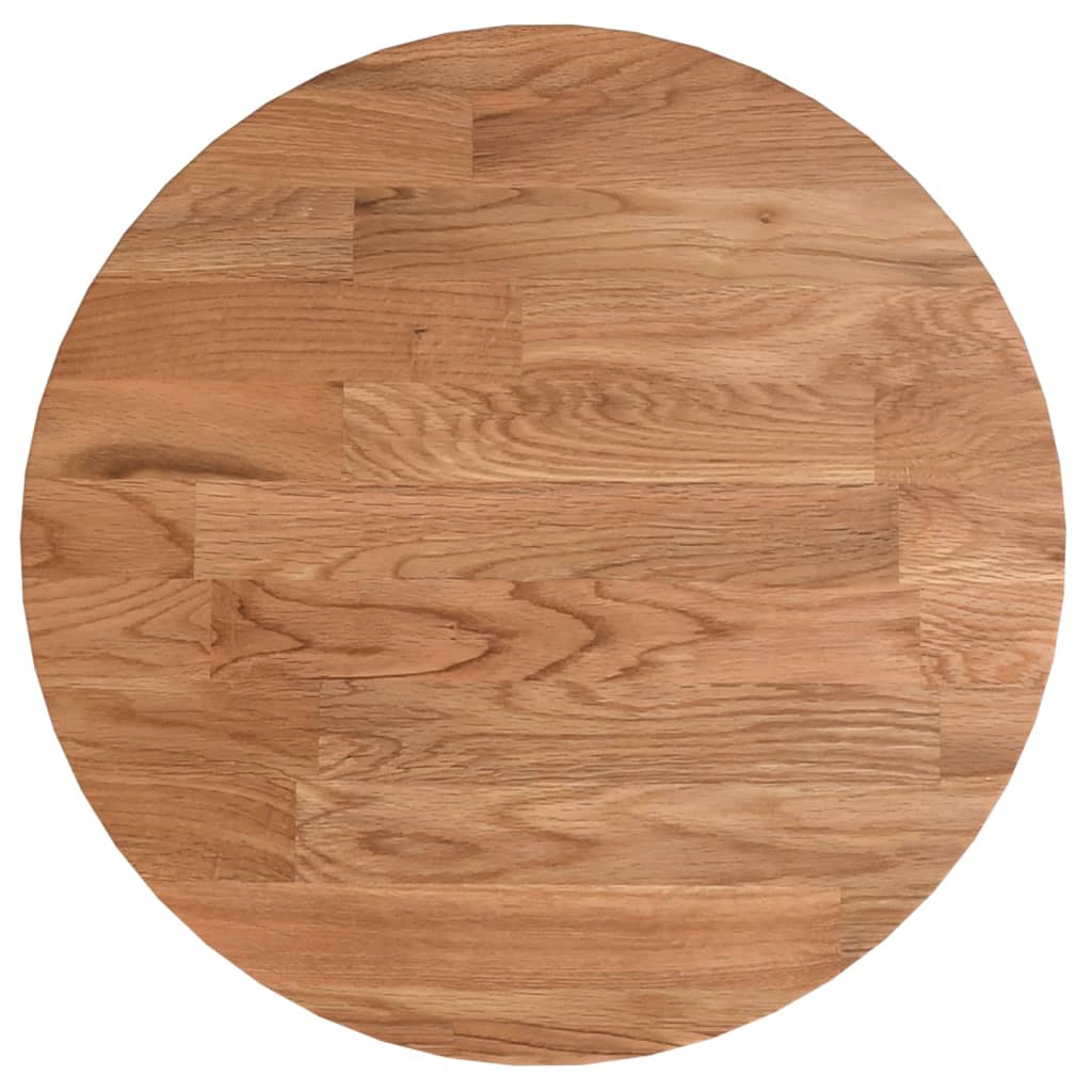 Tafelblad rond Ø30x2,5 cm onbehandeld massief eikenhout