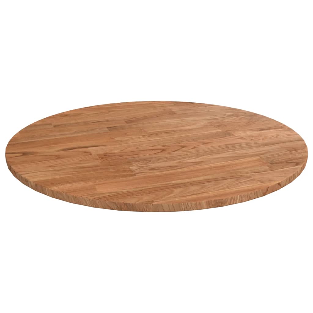 Tafelblad rond Ø30x2,5 cm onbehandeld massief eikenhout