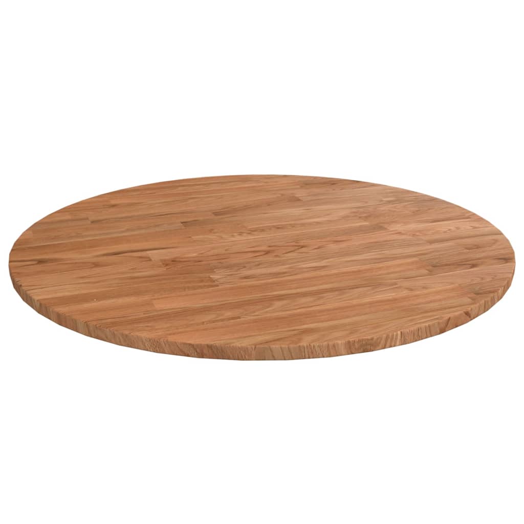 Plateau de table rond Ø50x1,5 cm chêne massif non traité