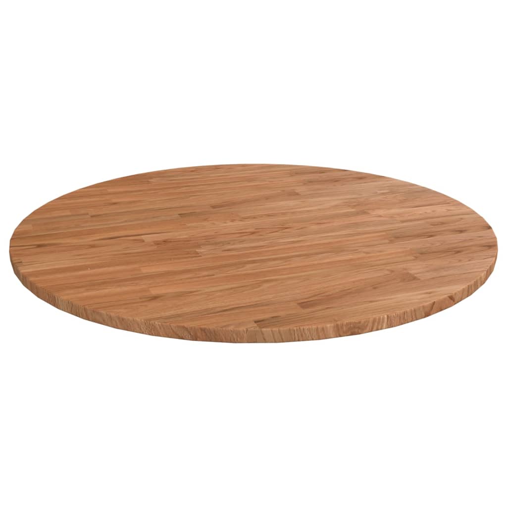 Tafelblad rond Ø50x1,5 cm onbehandeld massief eikenhout