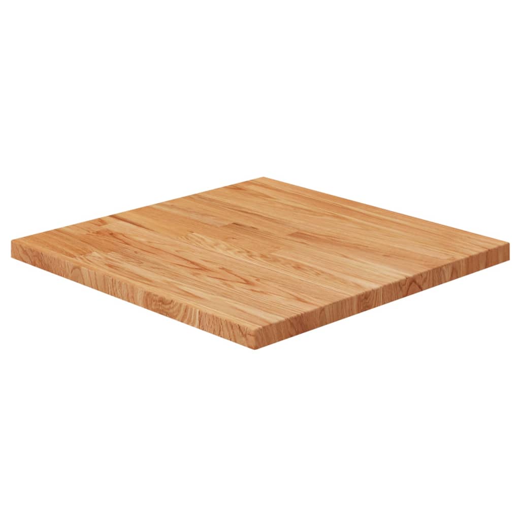 Tafelblad vierkant 60x60x1,5 cm onbehandeld massief eikenhout