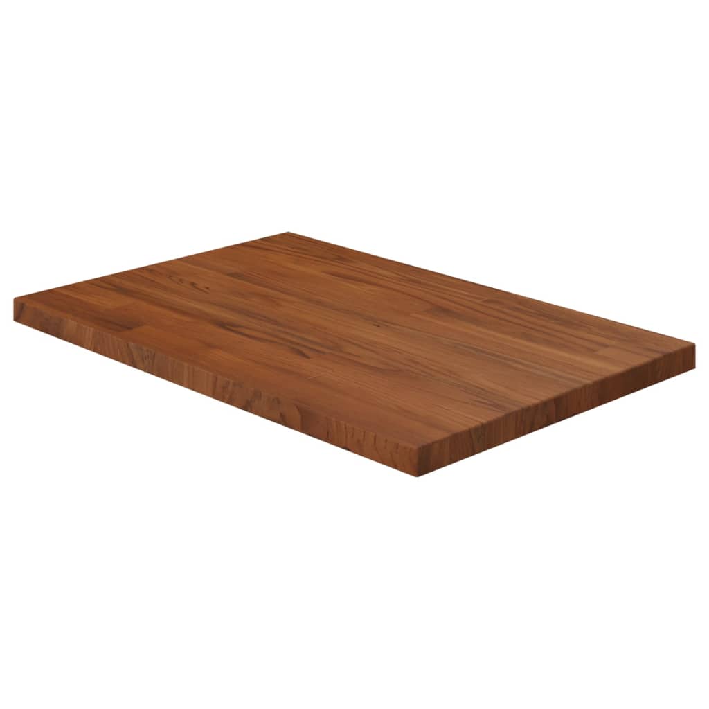 Plan vasque 80x40x2,5cm bois massif traité marron foncé