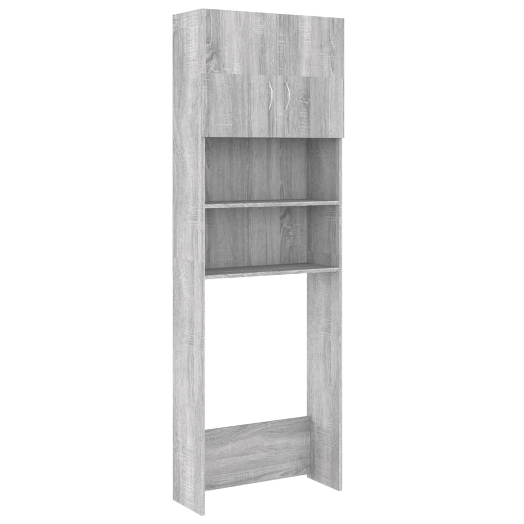 Wasmachinekast 64x25,5x190 cm bewerkt hout sonoma eikenkleurig