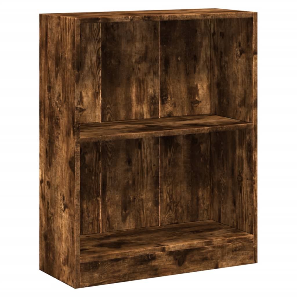 Boekenkast 60x24x76 cm bewerkt hout grijs sonoma eikenkleurig