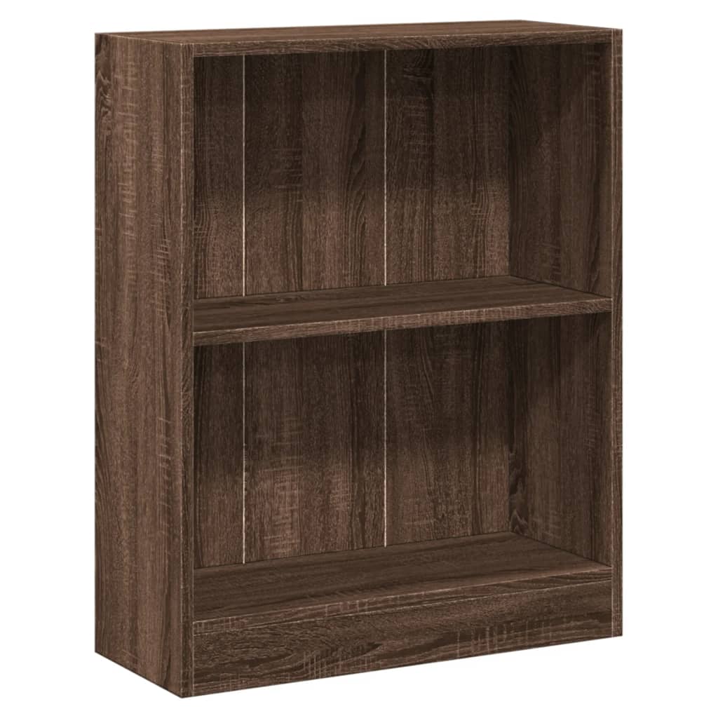 Boekenkast 60x24x76 cm bewerkt hout grijs sonoma eikenkleurig