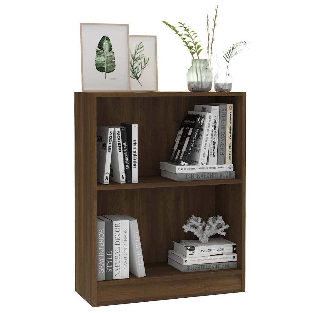 Boekenkast 60x24x76 cm bewerkt hout grijs sonoma eikenkleurig