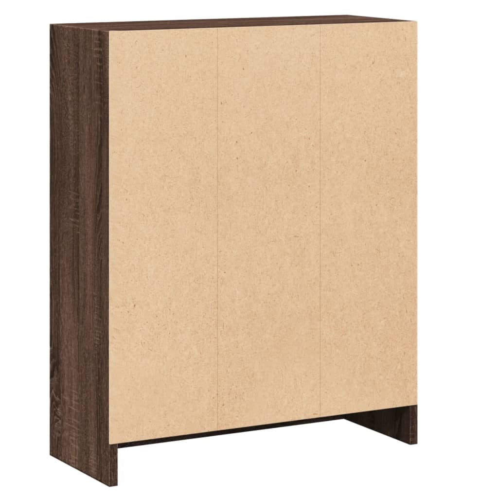 Boekenkast 60x24x76 cm bewerkt hout grijs sonoma eikenkleurig