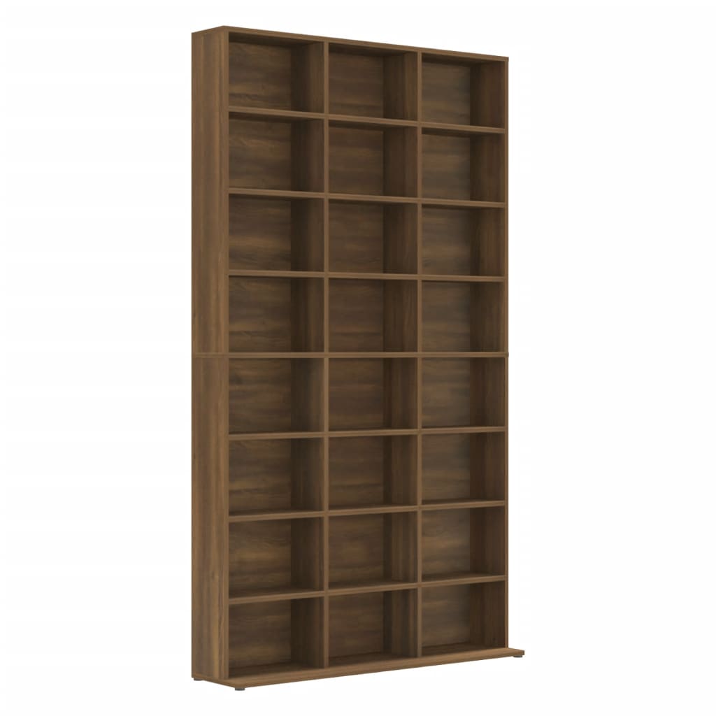 Meuble CD 102x16x177,5 cm bois travaillé