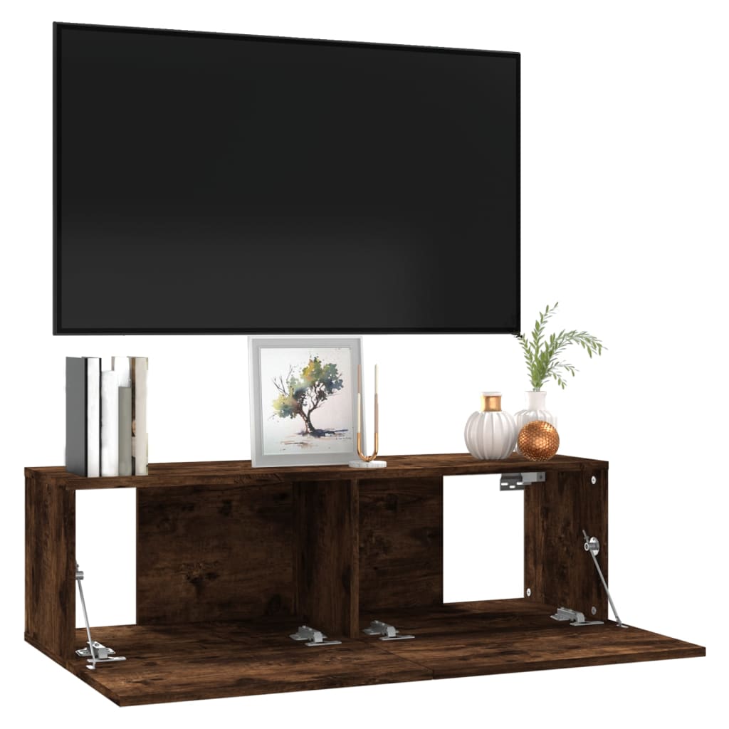 Tv-meubel 100x30x30 cm bewerkt hout