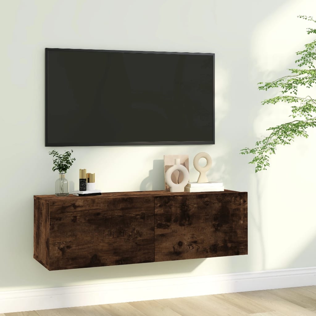 Tv-meubel 100x30x30 cm bewerkt hout