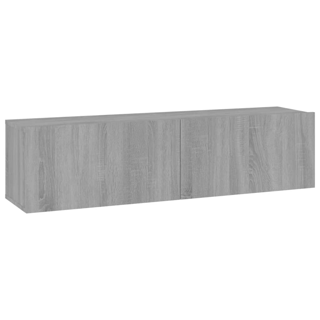 Tv-wandmeubel 120x30x30 cm bewerkt hout bruin eikenkleur