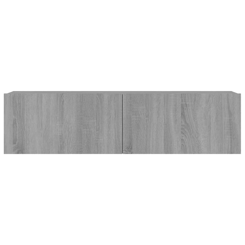 Tv-wandmeubel 120x30x30 cm bewerkt hout bruin eikenkleur